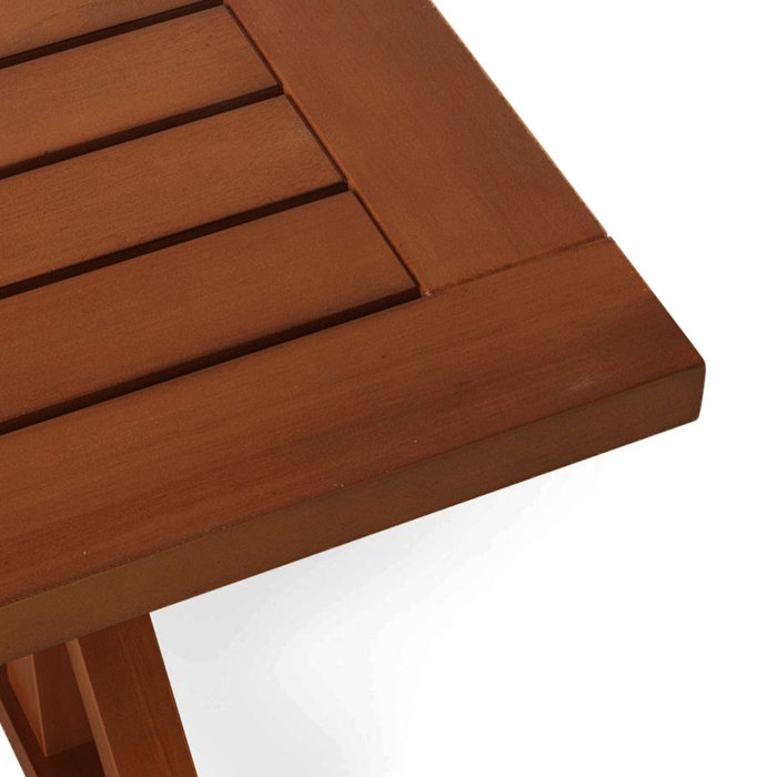 Gracie Oaks Livija Mahogany Outdoor Coffee Table Wayfair